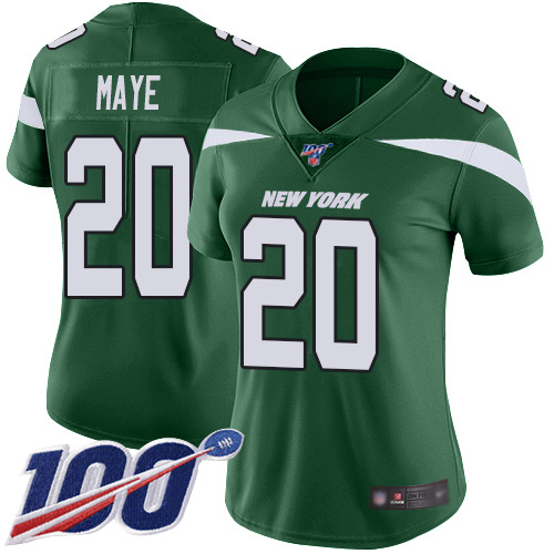 New York Jets Limited Green Women Marcus Maye Home Jersey NFL Football 20 100th Season Vapor Untouchable